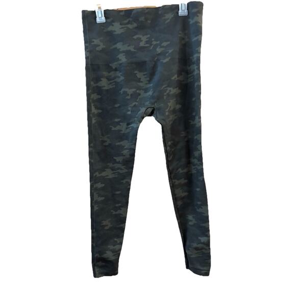 Spanx 3X Camo Leggings Green Athleasure Casual Slimming - Picture 1 of 4